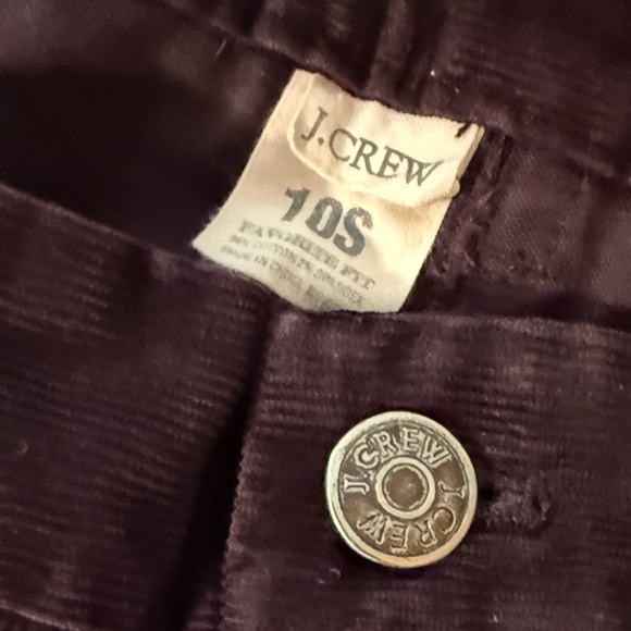 J Crew Deep Burgundy Corduroy Pants - Picture 2 of 5